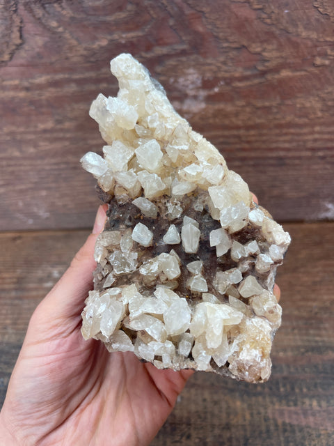 Moroccan Calcite on Matrix - Enchanted Crystal