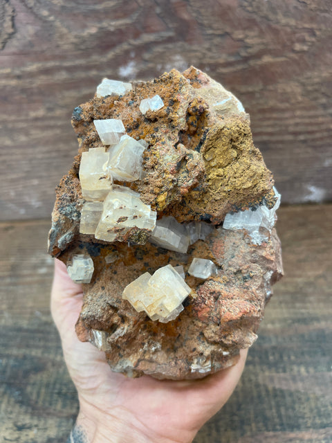 Moroccan Calcite on Matrix - Enchanted Crystal