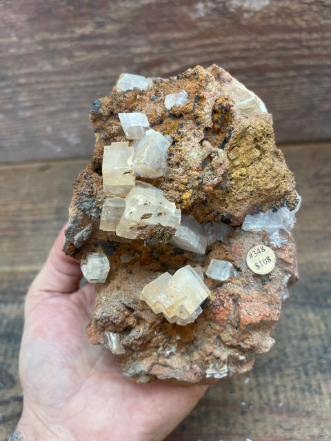 Moroccan Calcite on Matrix - Enchanted Crystal