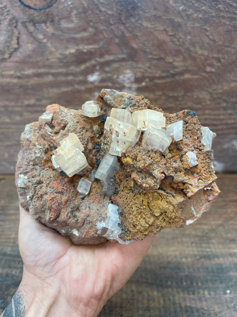 Moroccan Calcite on Matrix - Enchanted Crystal